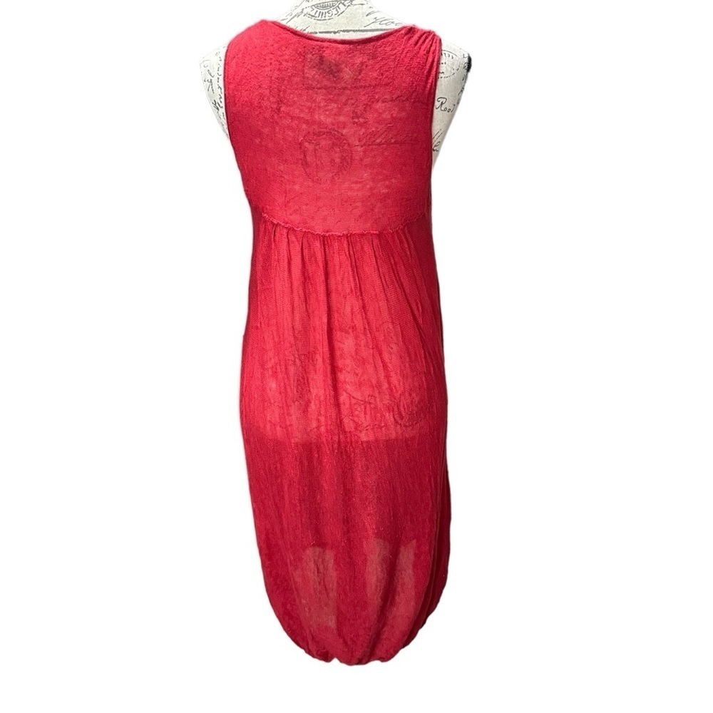 Free People Red Dress / Cover Up Size Medium - Picture 4 of 6
